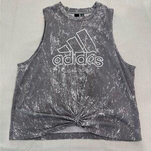 Adidas Women's Marble Gray Muscle Tee